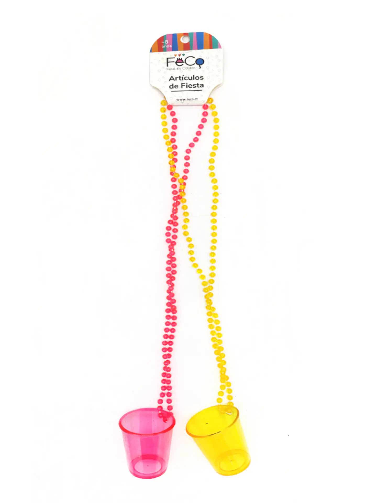 Set Collar beads Shot neon x2 1