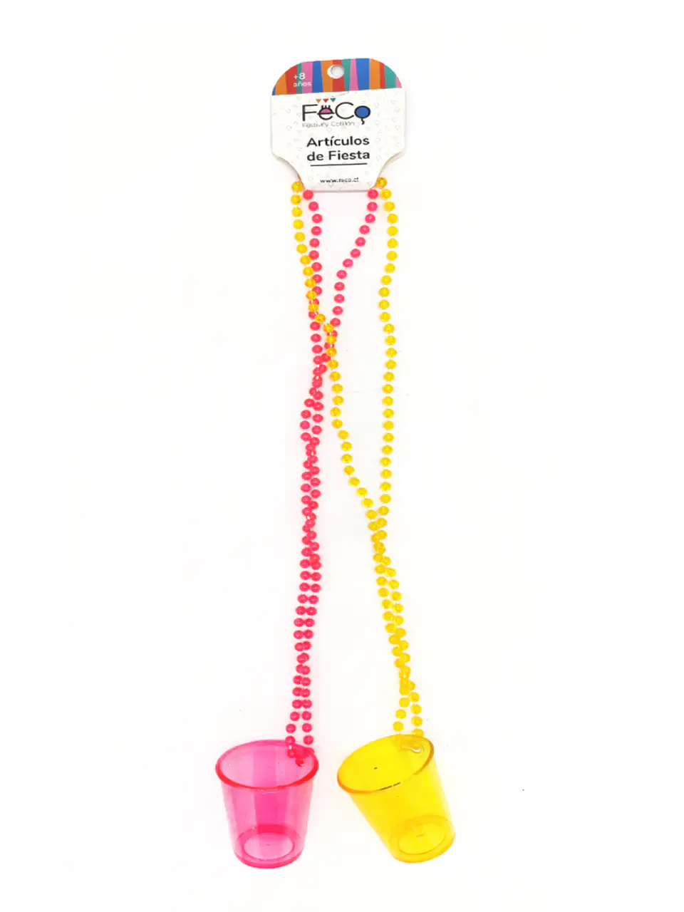 Set Collar beads Shot neon x2 1