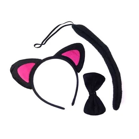 set gato negro 3 piezas