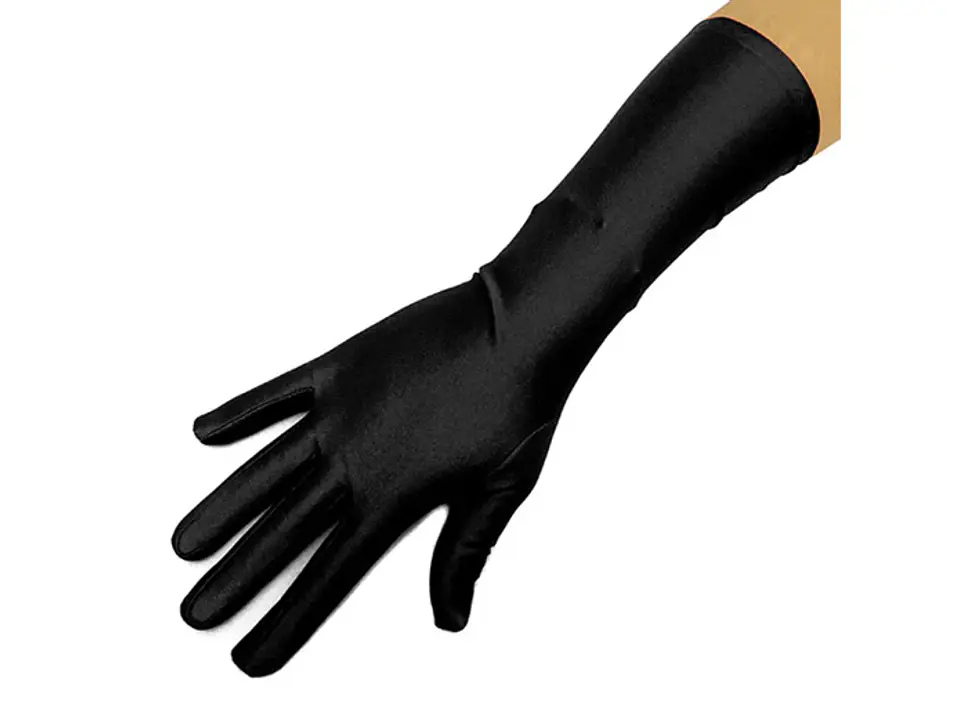 Guante liso 34 cm negro 1