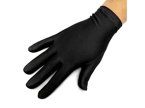 guante liso 21 cm negro