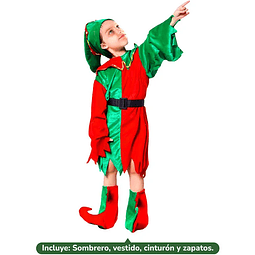 Traje duende infantil niña
