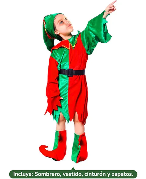 Traje duende infantil niña