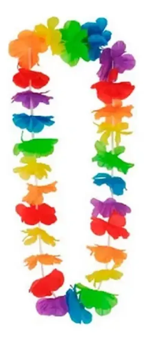 Collar flor fluor Multicolor x 6