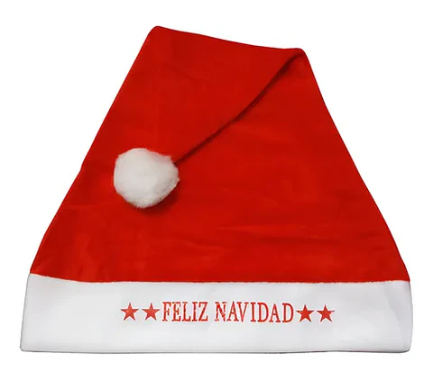 Gorro pascuero feliz navidad