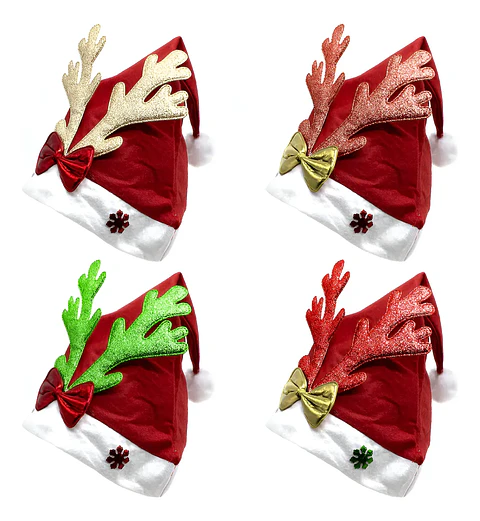 Gorro Pascuero reno glitter x 1 un.