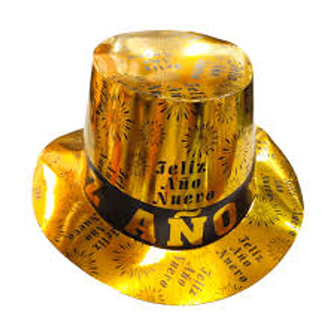 Gorro copa carton f.a.n  dorado x 1