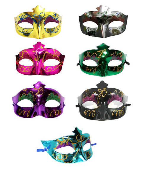 Antifaz gliter colores