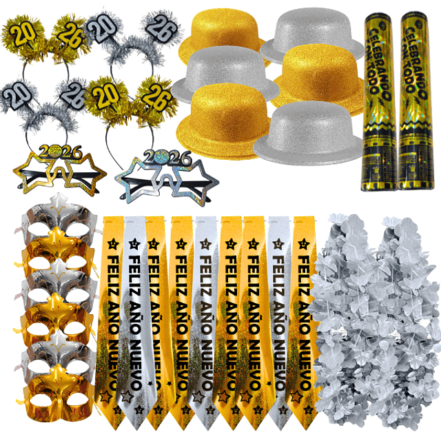 Pack Cotillon Fiesta Año Nuevo 