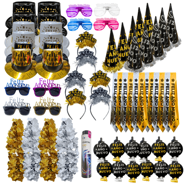 Pack Cotillon Fiesta Año Nuevo Full