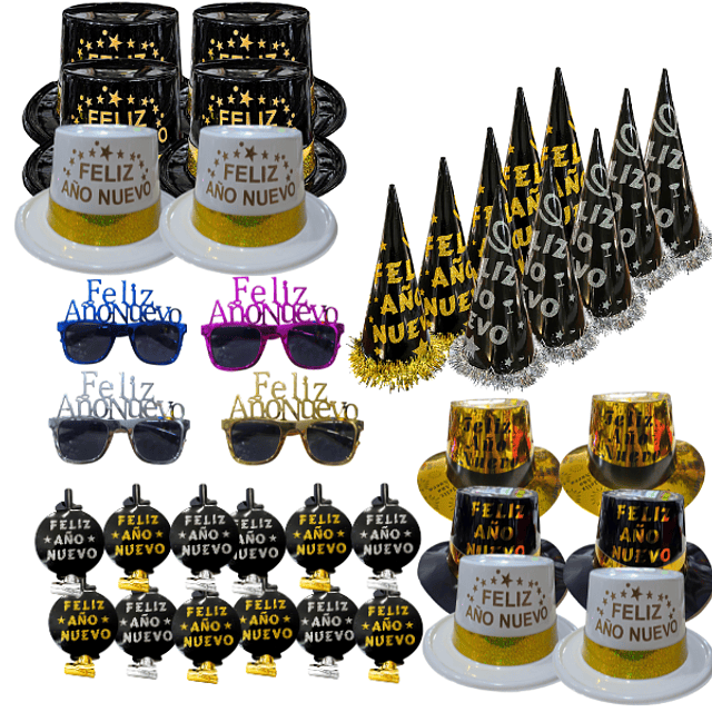 Pack Cotillon Fiesta Año Nuevo Full
