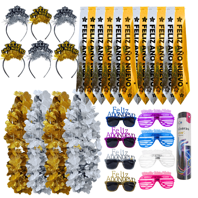 Pack Cotillon Fiesta Año Nuevo Full