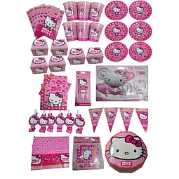 SET DE CUMPLEAÑOS HELLO KITTY 6 personas