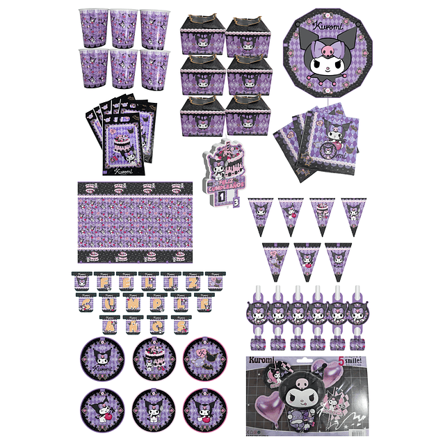 Set de cumpleaños Kuromi