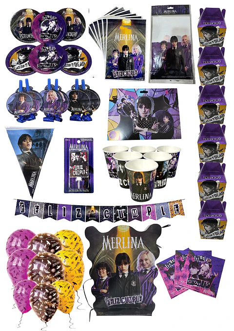 Pack de cumpleaños Merlina