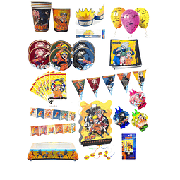 Pack de cumpleaños Naruto para 6 personas