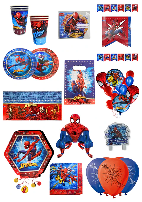Pack Decoracion Cumpleaños Spider man