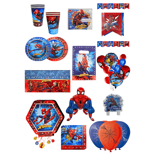 Pack de cumpleaños Spider man
