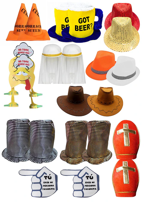 Pack Cotillon Gorros Entretenidos