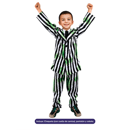 Disfraz traje a rayas infantil