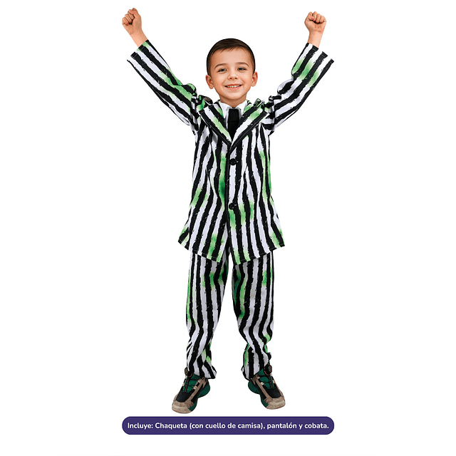 Disfraz traje a rayas infantil