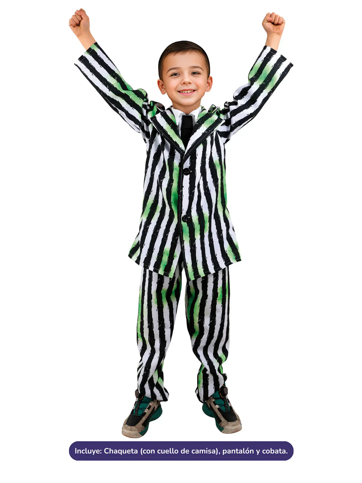 Disfraz traje a rayas infantil 1