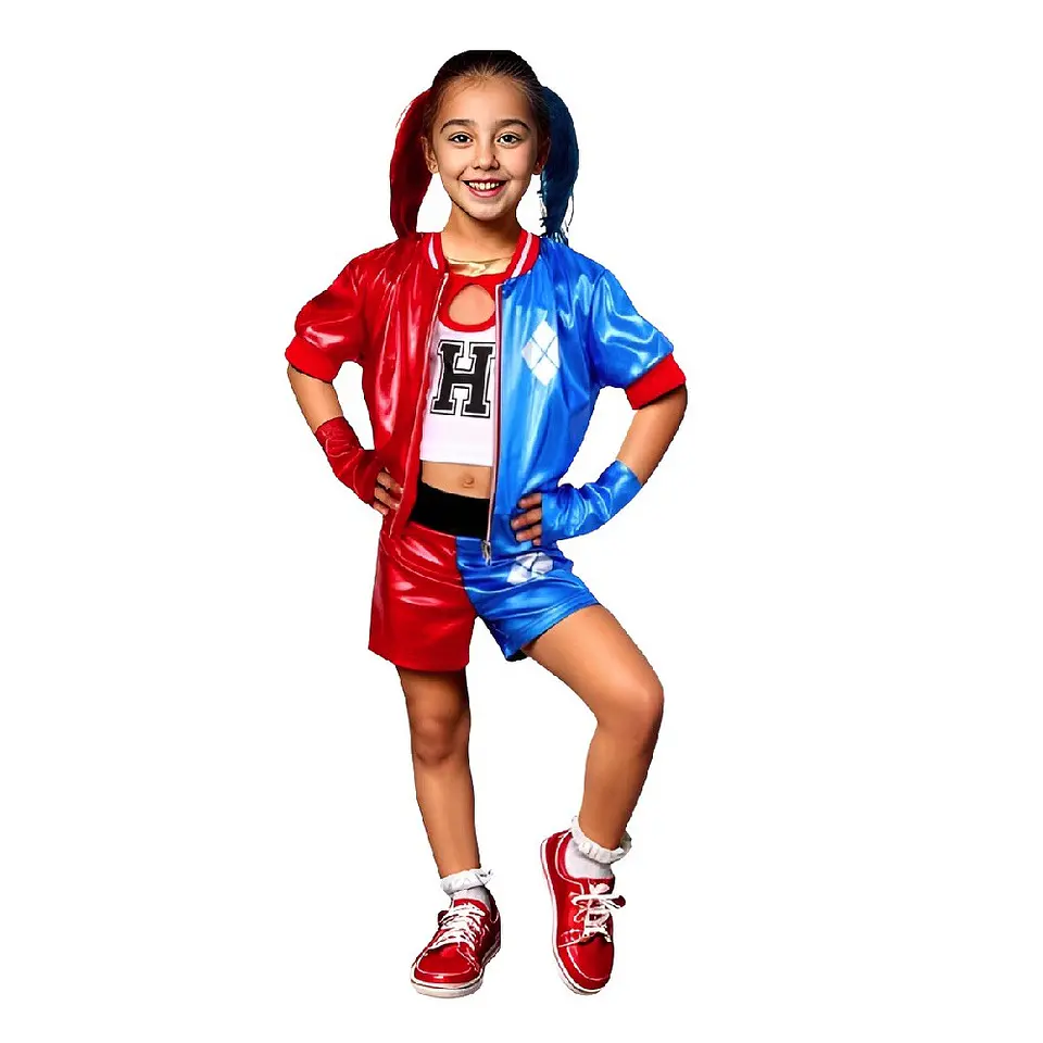 Disfraz Arlequina Harley Quinn Niña 1