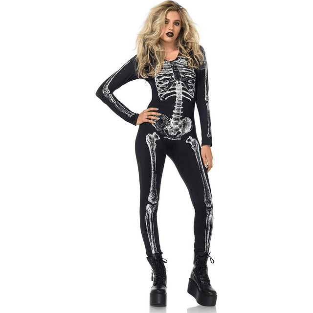 Disfraz X-Ray Eskeleton Catsuit Talla L