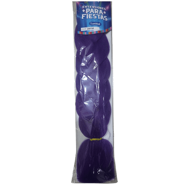 Extension de pelo trenzado Morado