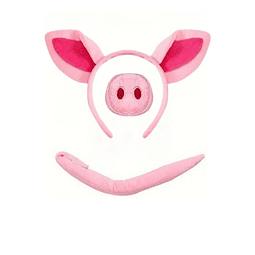 Disfraz Set Orejitas de Chanchito