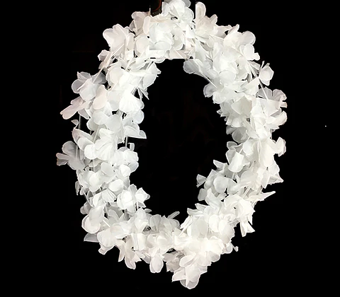 Pack Collares de Flores Blanco (36 unidades)