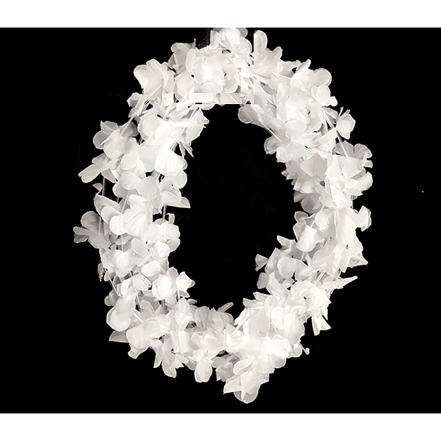 Pack Collares de flores blanco (36 unidades)