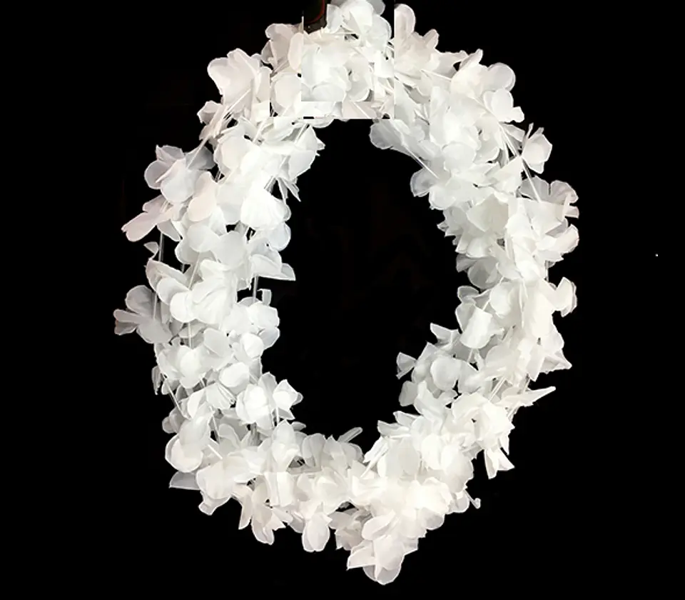 Pack Collares de Flores Blanco (36 unidades) 1