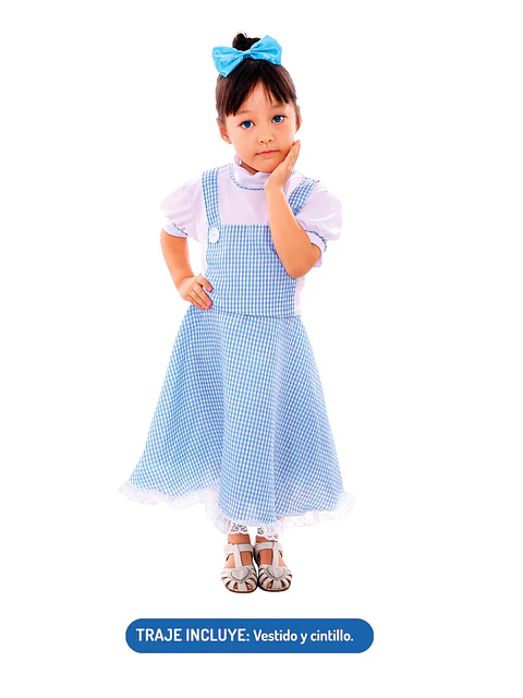 Disfraz Dorothy Vestido a Cuadrille Infantil