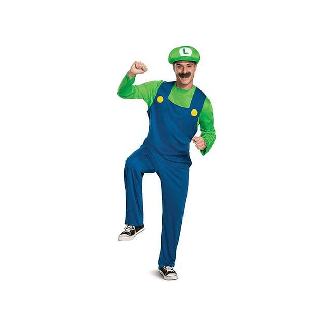 Disfraz de albañil verde Adulto, Talla L