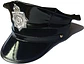 Gorro Disfraz Policia Cuerina Negro - Miniatura 2