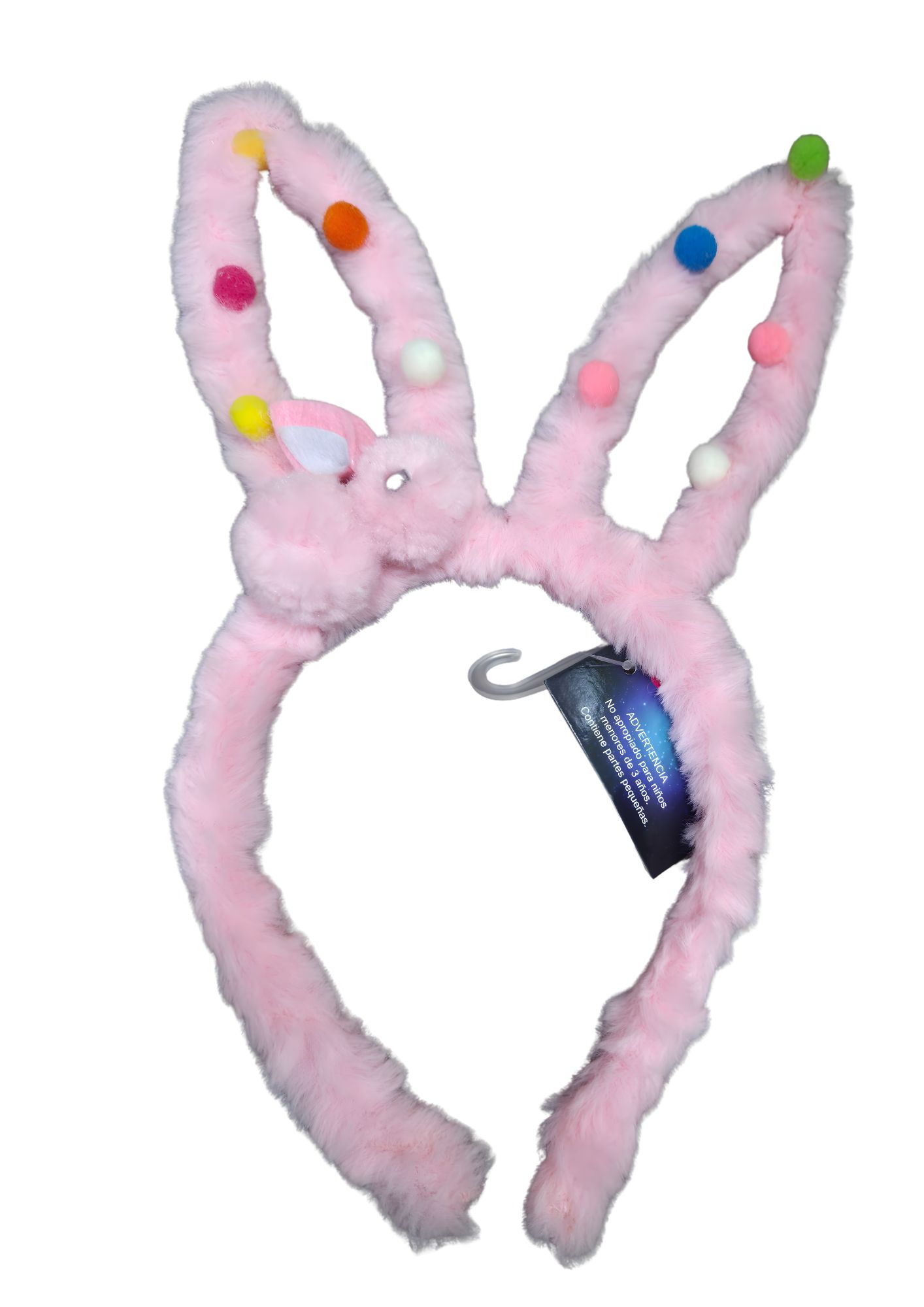 Cintillo rosa con conejito