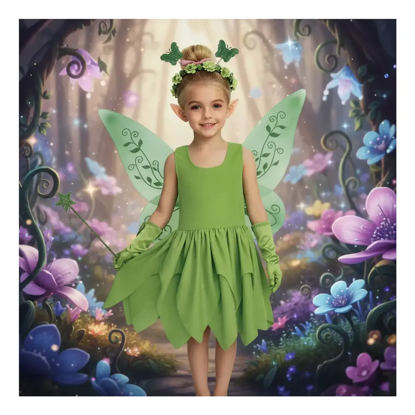 Disfraz Hada Verde Infantil 1
