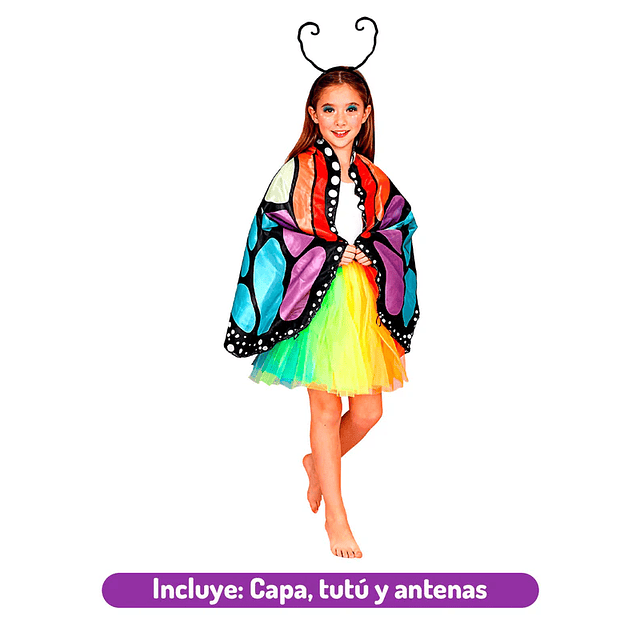 Traje mariposa infantil, talla7-9