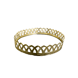 corona metalica rey dorado