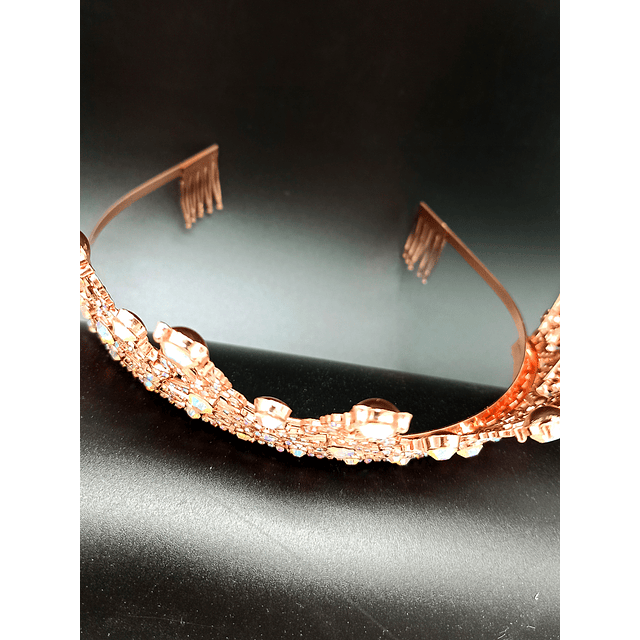 Tiara metalica Rose gold