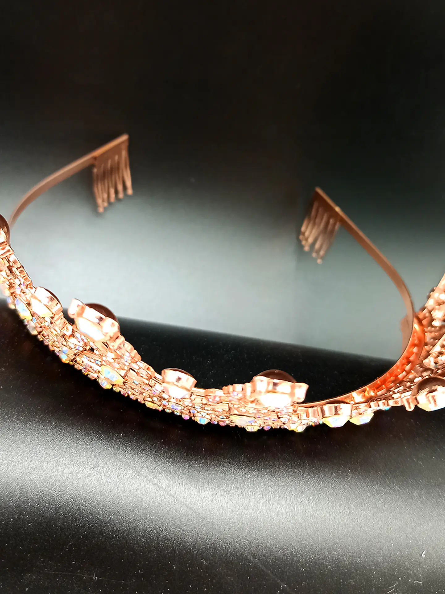 Tiara metalica Rose gold 2