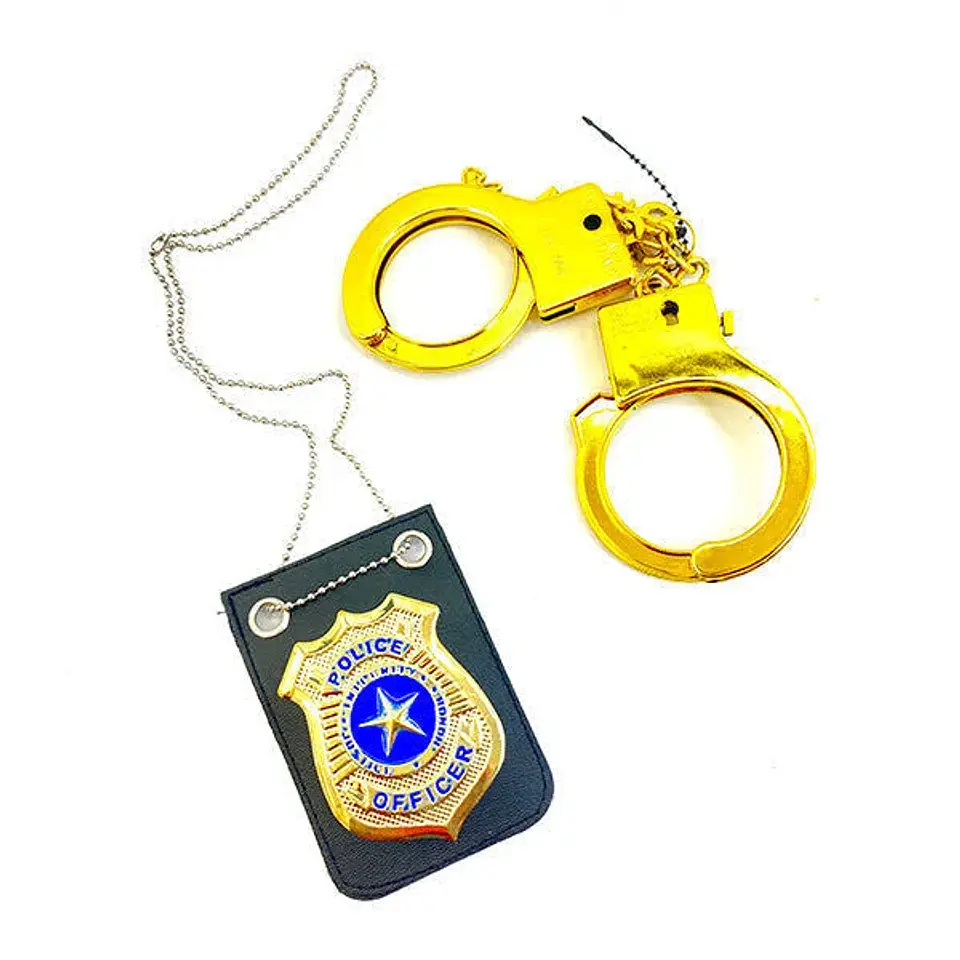 Set Policia Placa y Esposas 1
