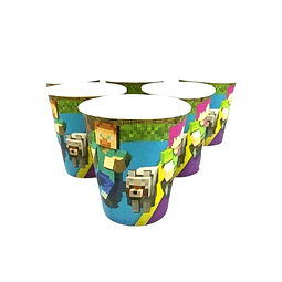 vasos Polipapel Minecraft