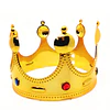 Corona plastica rey dorada/ plateada