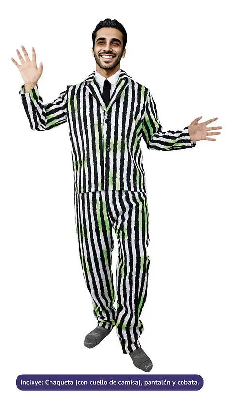 Traje a rayas adulto