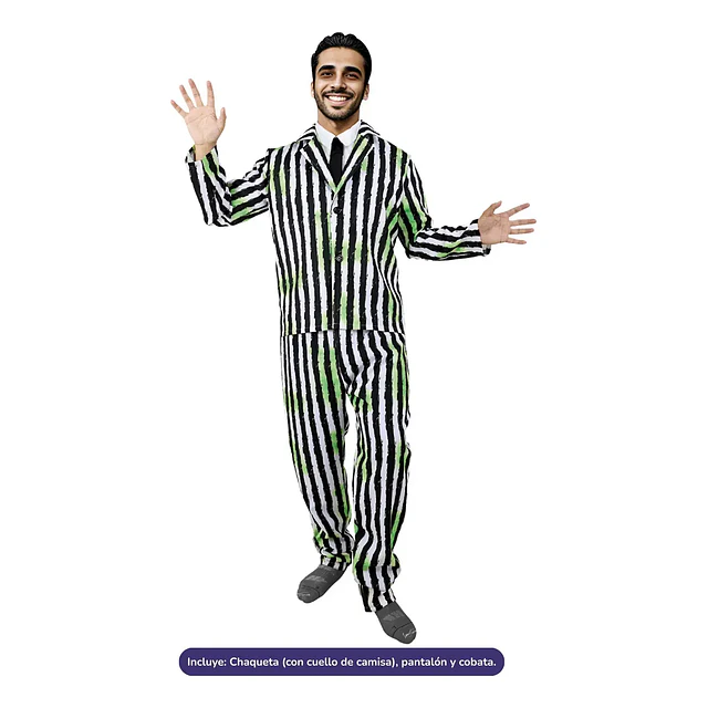 Traje a rayas adulto