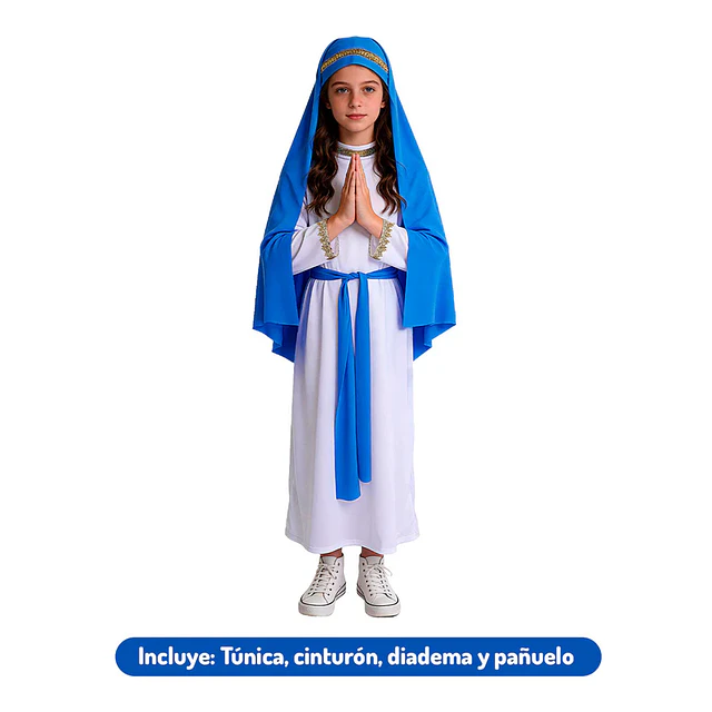 Traje Virgen Maria Talla 10-12
