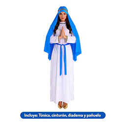 Traje Virgen Maria Talla M - Adulta