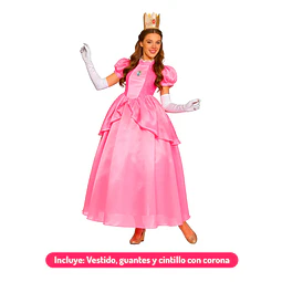 Disfraz De Princesa Peach Adulta